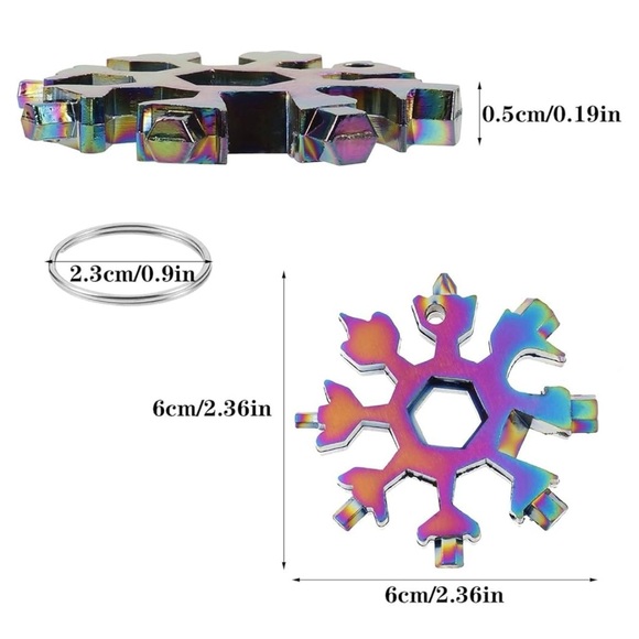 5/20$ 18-in-1 Snowflake Metallic Multitool - Picture 4 of 4